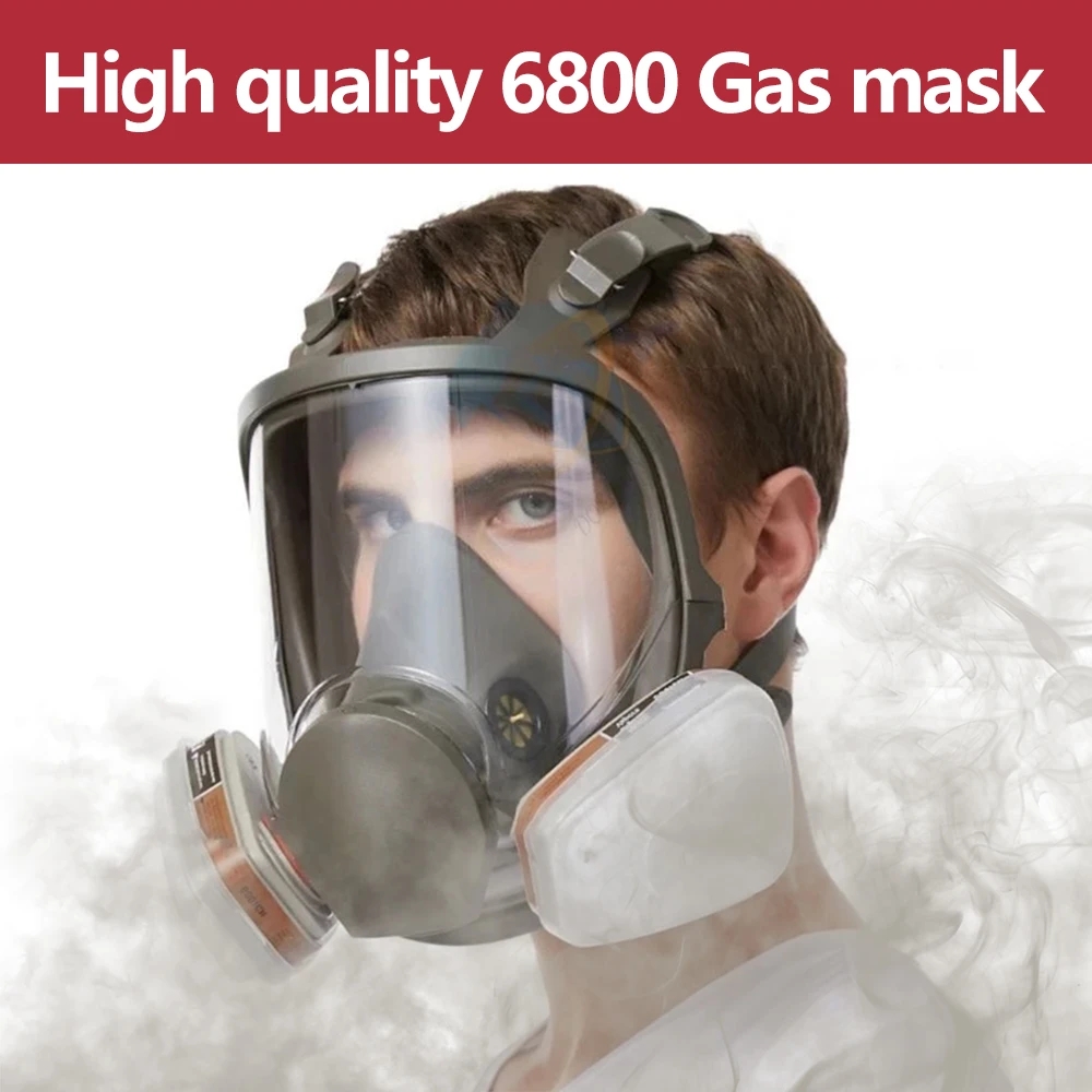 6800 Anti-Fog Gas Mask Industr - Dust Mask Construction ulasan dan harga