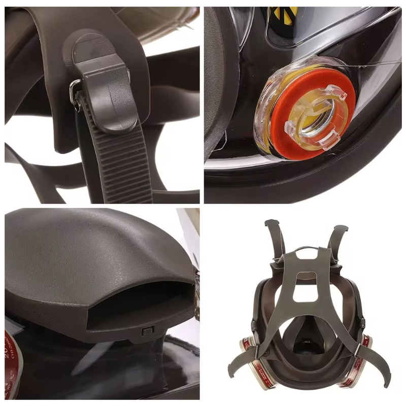 6800 Anti-Fog Gas Mask Industr - Dust Mask Construction ulasan dan harga