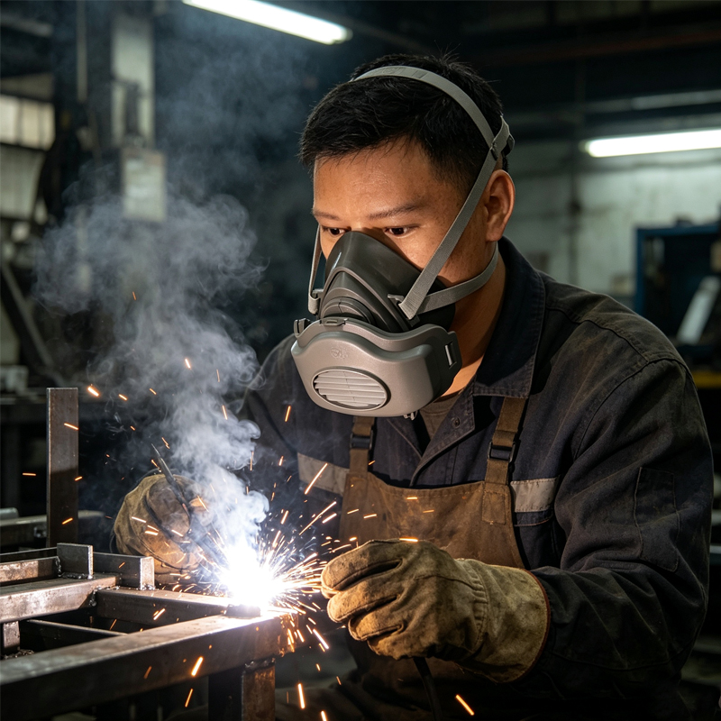 1pcs Of Gas Mask Anti Spray Pa - Dust Mask Construction ulasan dan harga