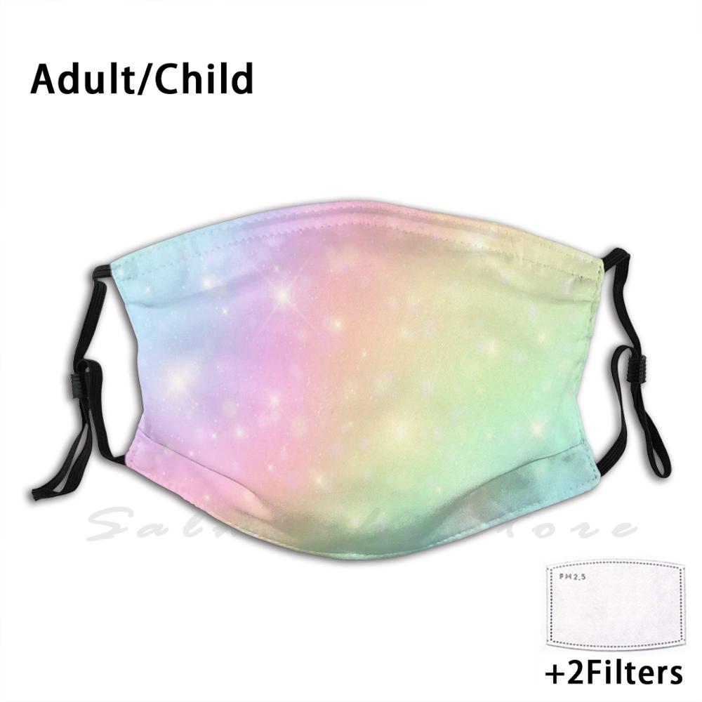Face Masks Unicorn Pastel Sky  - Kids Face Mask ulasan dan harga