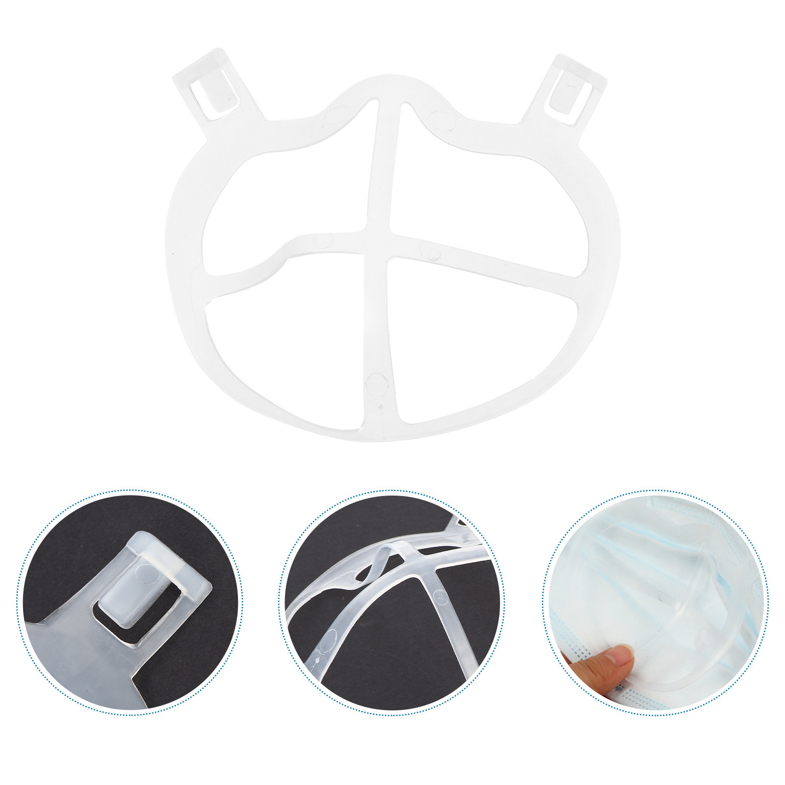10Pcs Silicone Mask Holder Inn - Silicone Mask Bracket ulasan dan harga