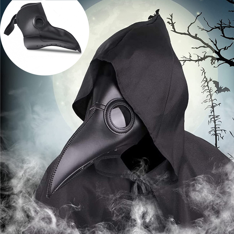 Halloween Black Rubber Plague  - Disposable Surgical Mask ulasan dan harga